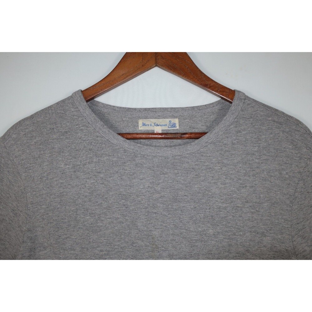Merz B Shwanen Gray 100% Cotton Slub T Shirt Women's? Men's? Size 6 Large - Picture 3 of 10